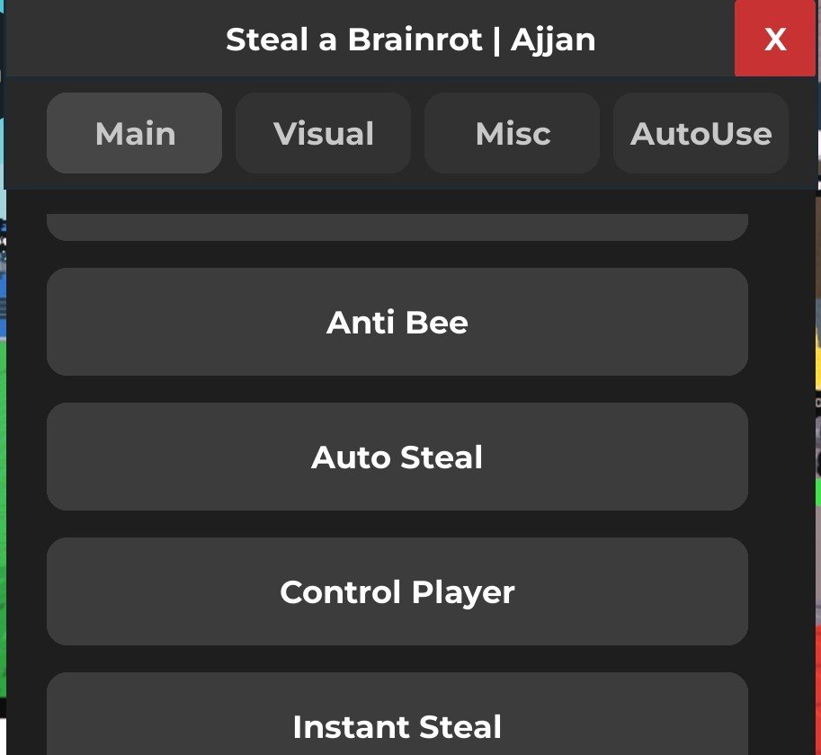 Steal A Brainrot Script Ajjan Hub