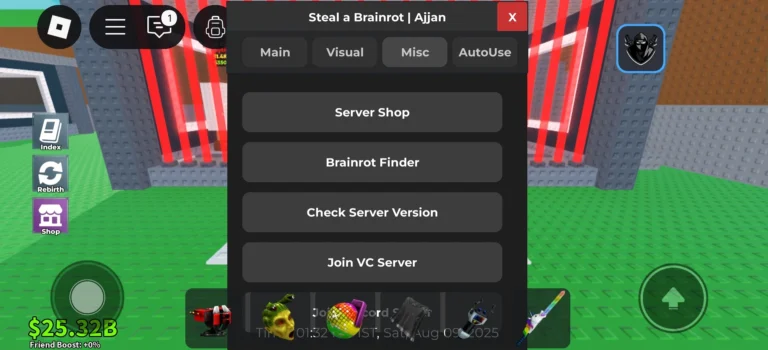 Steal A Brainrot Script By Ajjan Hub instant steal