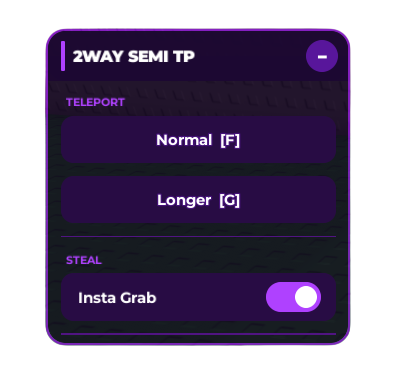 Steal a Brainrot Semi TP Script – Auto TP Left & Right, Instant Steal & Speed Kick (2Way Hub)